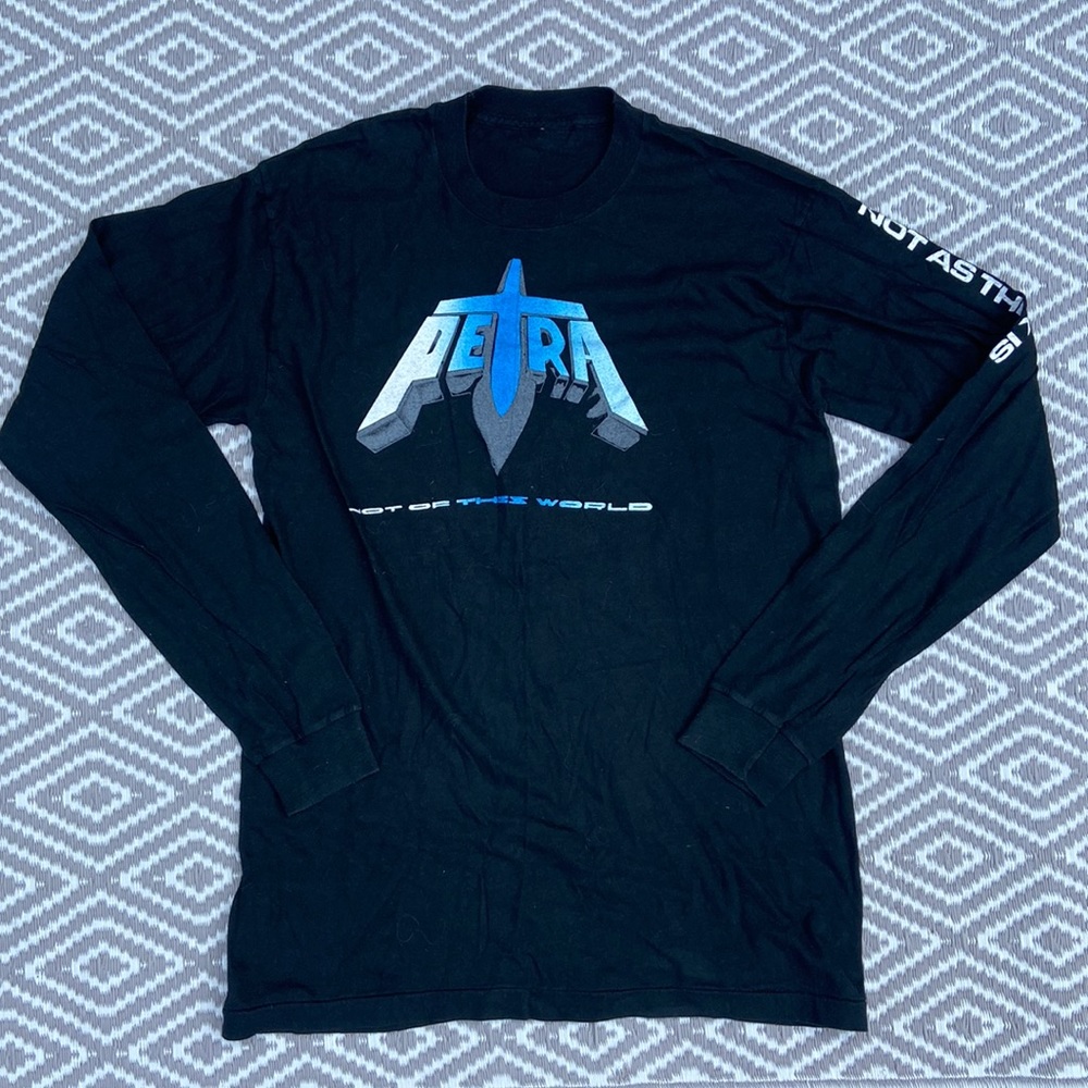 Vtg Petra 1980s Tour Shirt Not Of This World Size Large
